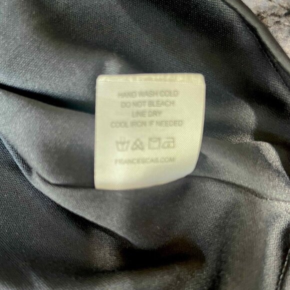 FRANCESCA’S Mi Ami Navy Babydoll Tiered Ruffled Lined Mini Dress Size S Boho - Picture 13 of 14